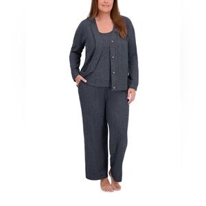 Live 2 Lounge 3 Piece Textured Lounge Set XL Navy NWT